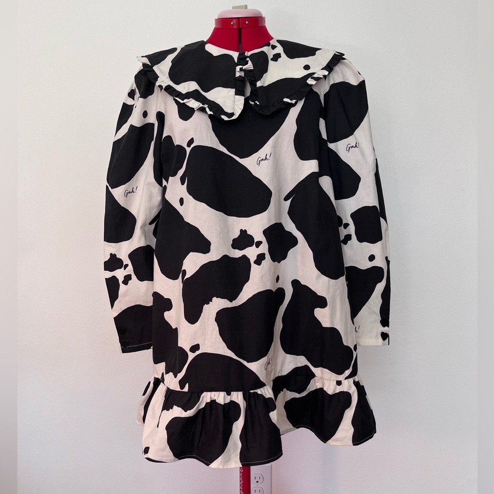 Lisa Says Gah Cow Print 🐄 Diana Frock Dress in L